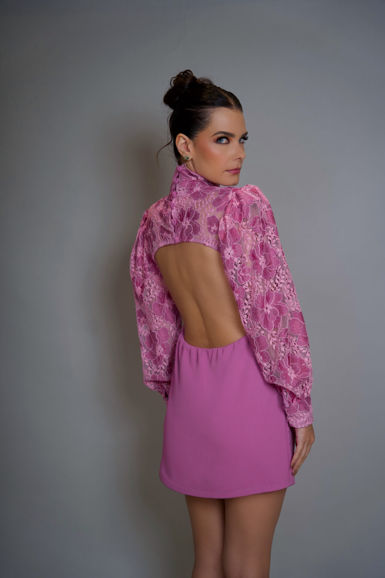 Vestido Hortênsia rosa