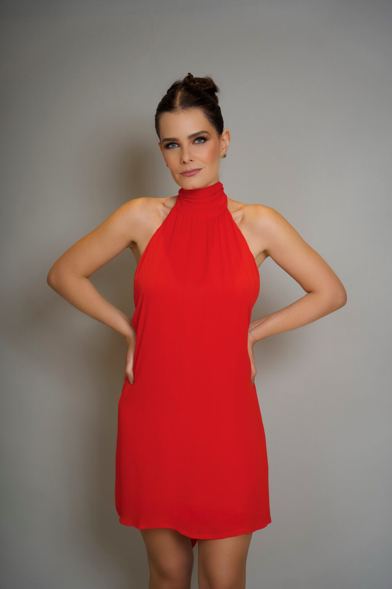 Vestido Bromélia vermelho