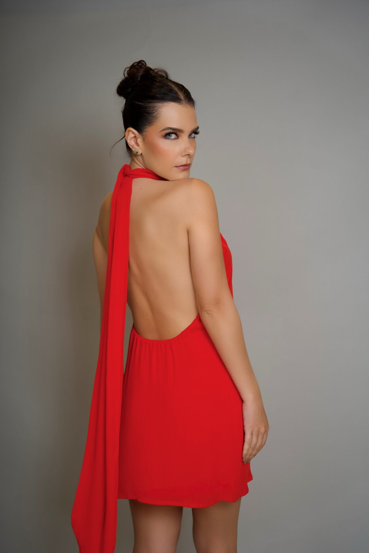 Vestido Bromélia vermelho