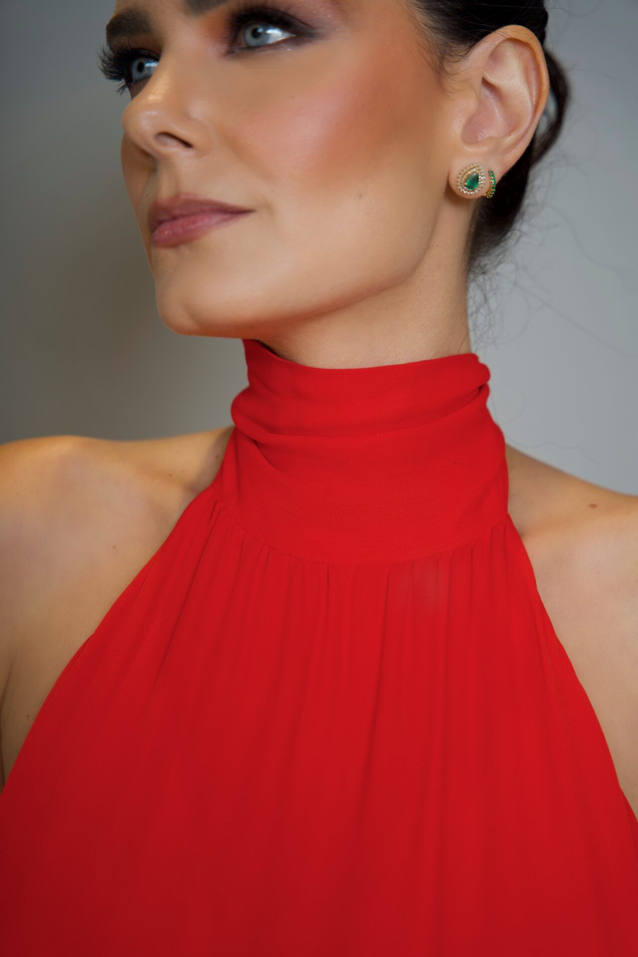 Vestido Bromélia vermelho