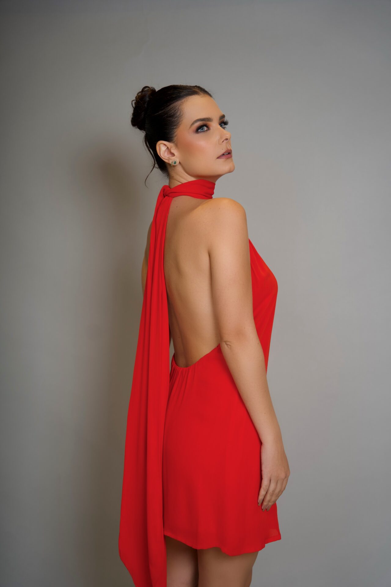 Vestido Bromélia vermelho