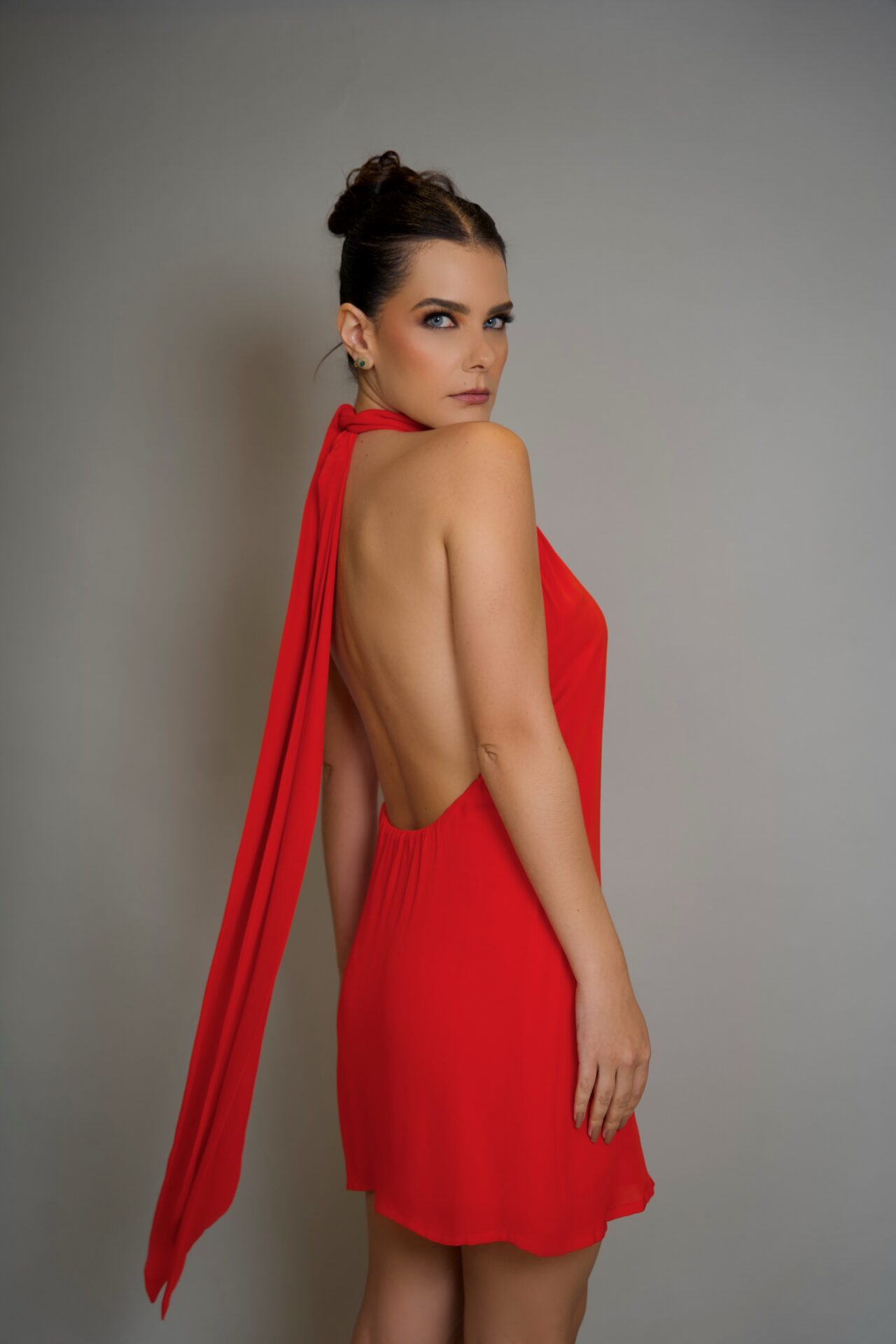 Vestido Bromélia vermelho