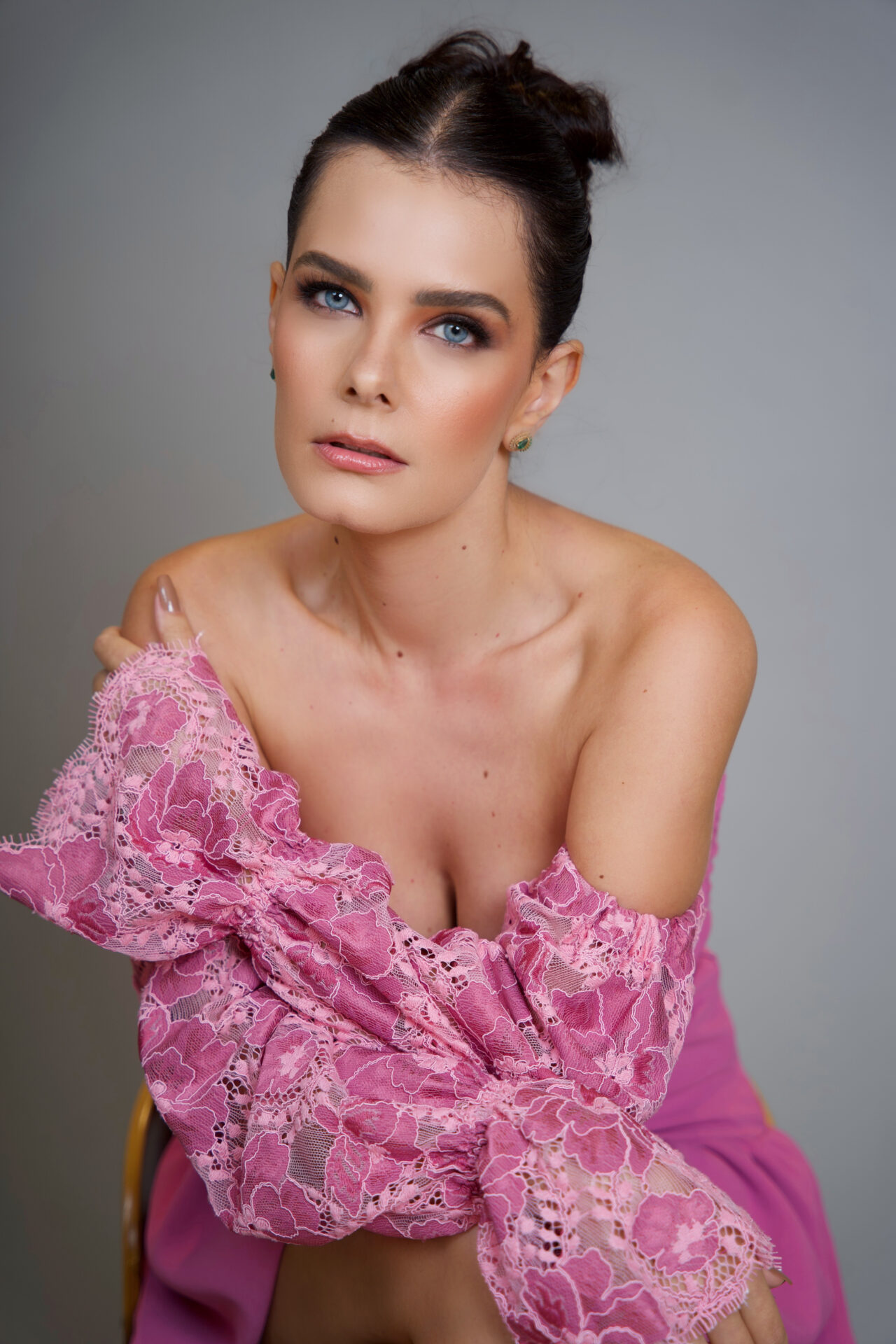 Conjunto Amarílis rosa