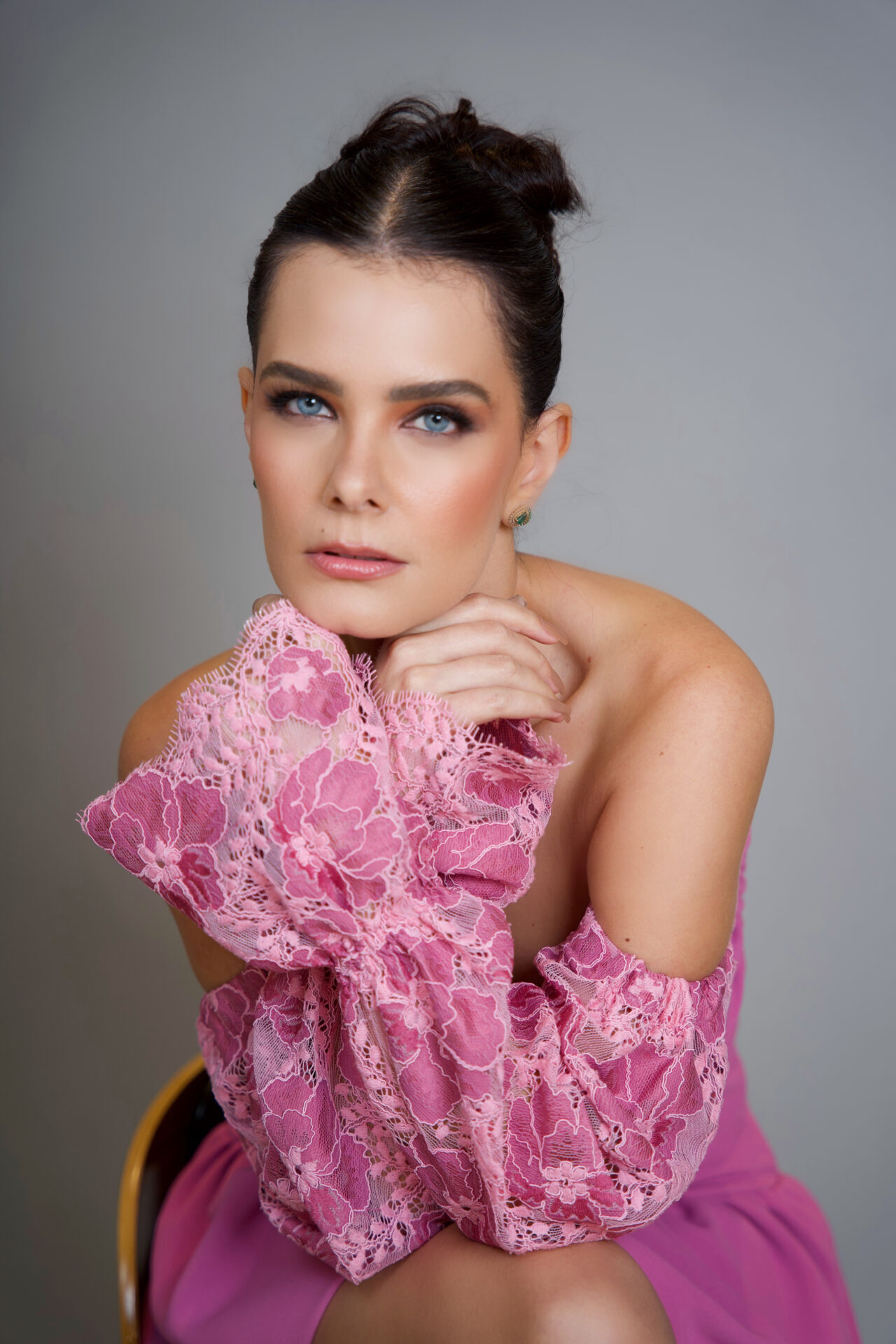 Conjunto Amarílis rosa