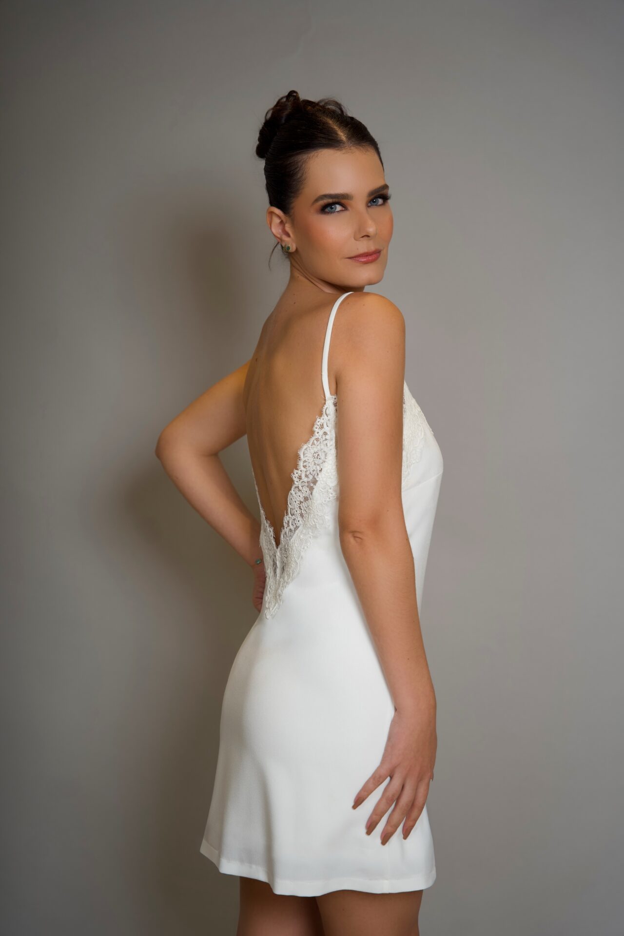 Vestido Dahlia sem laço off white